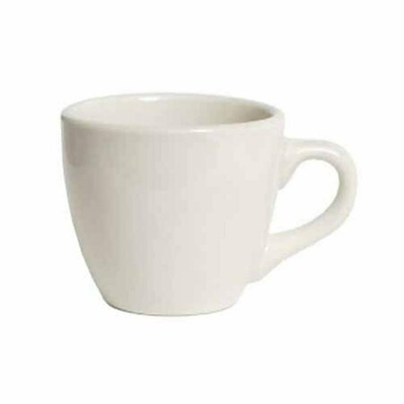 TUXTON CHINA Reno 2.63 in. Narrowed Rim Demitasse Cup - White Porcelain - 3 Dozen TRE-035